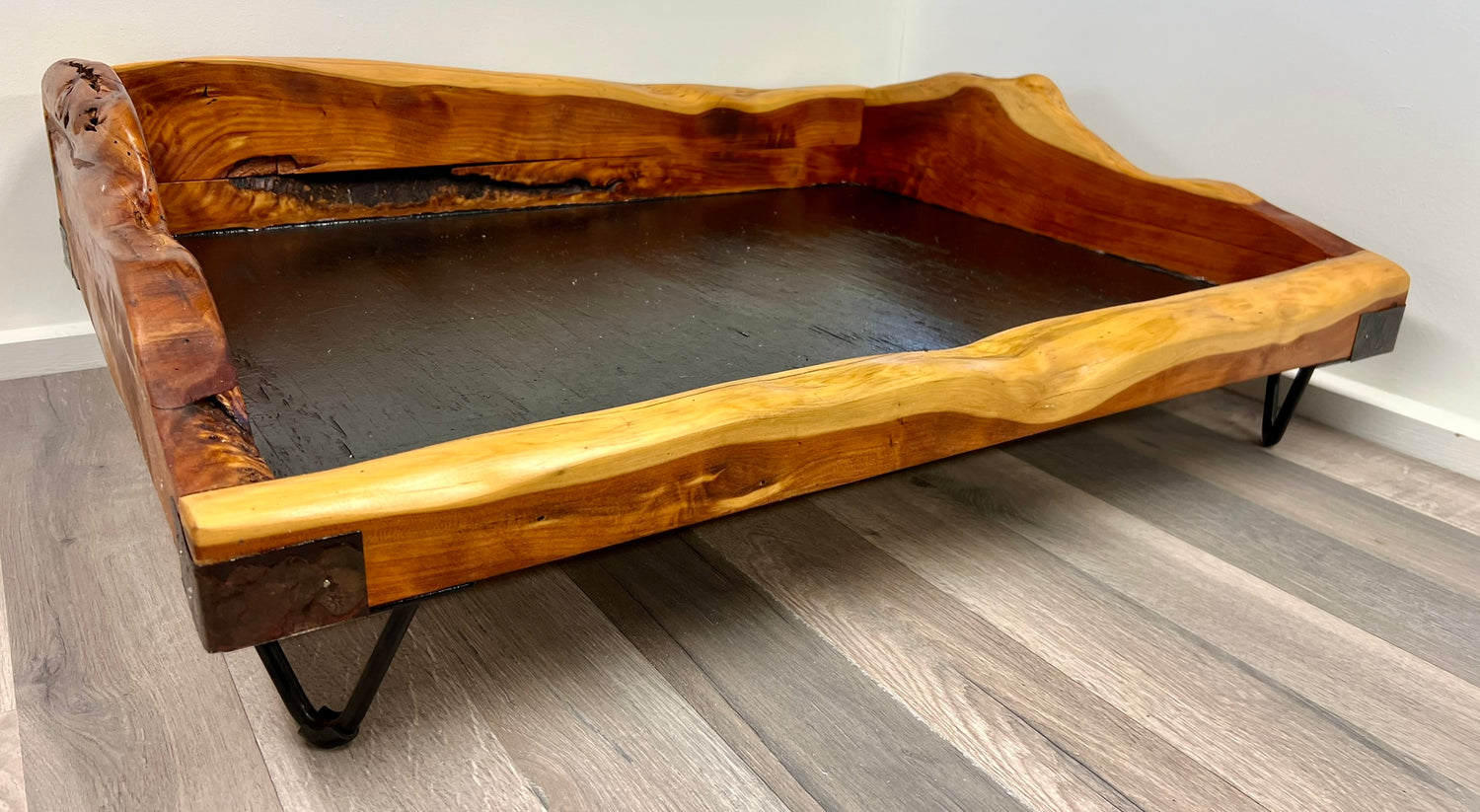 Handcrafted wood dog beds