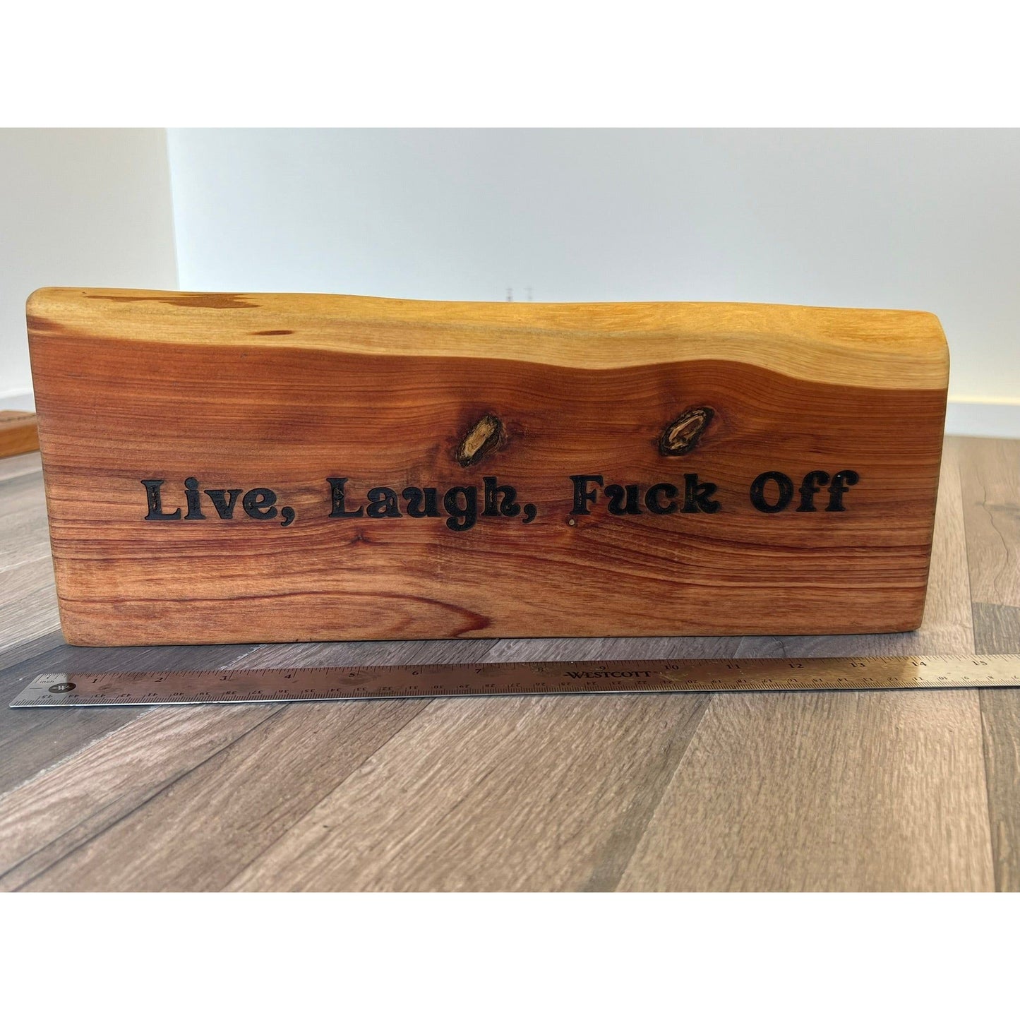 Wood Sign, Live, Laugh...